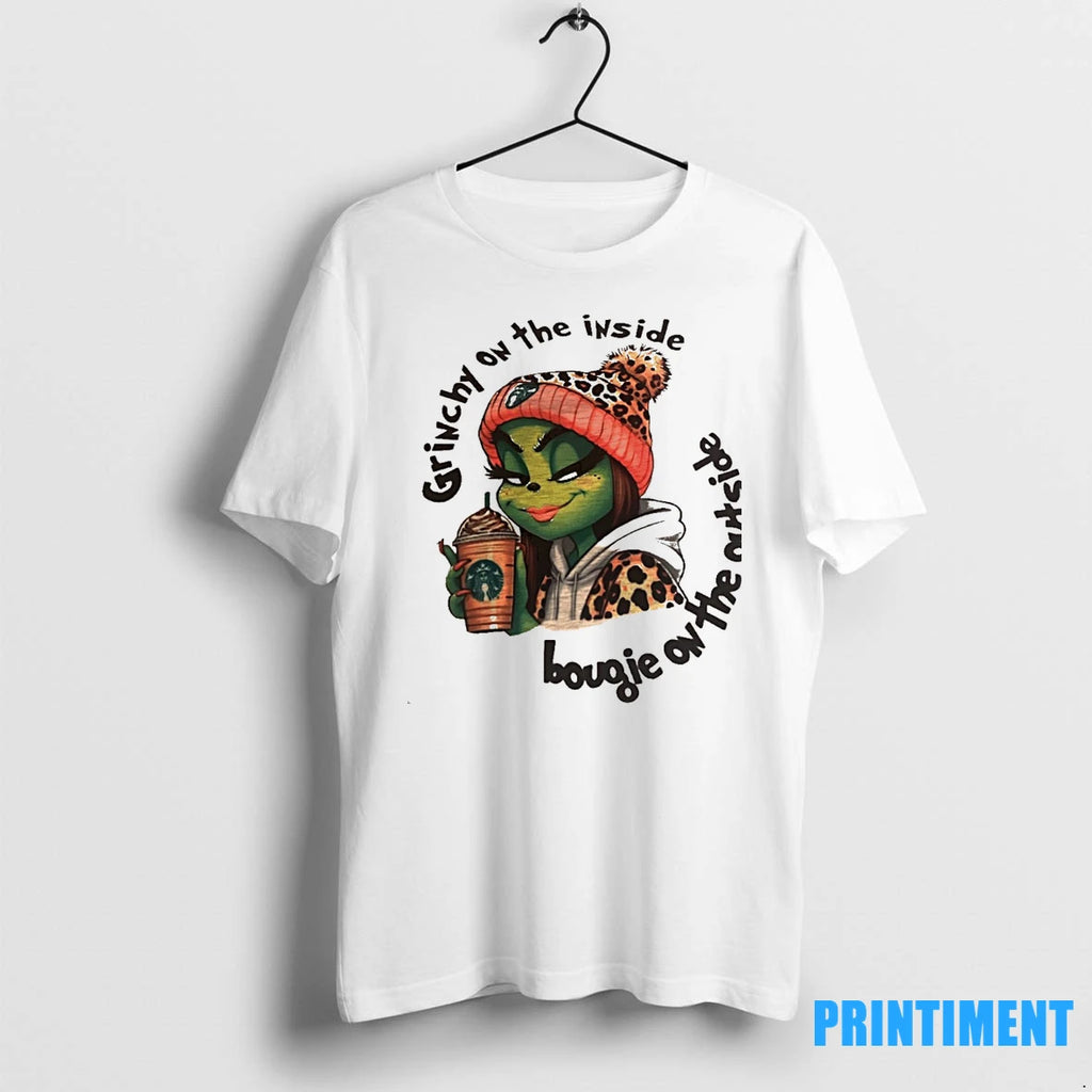 Grinchy On The Inside Bougie On The Outside Tshirts Sweater