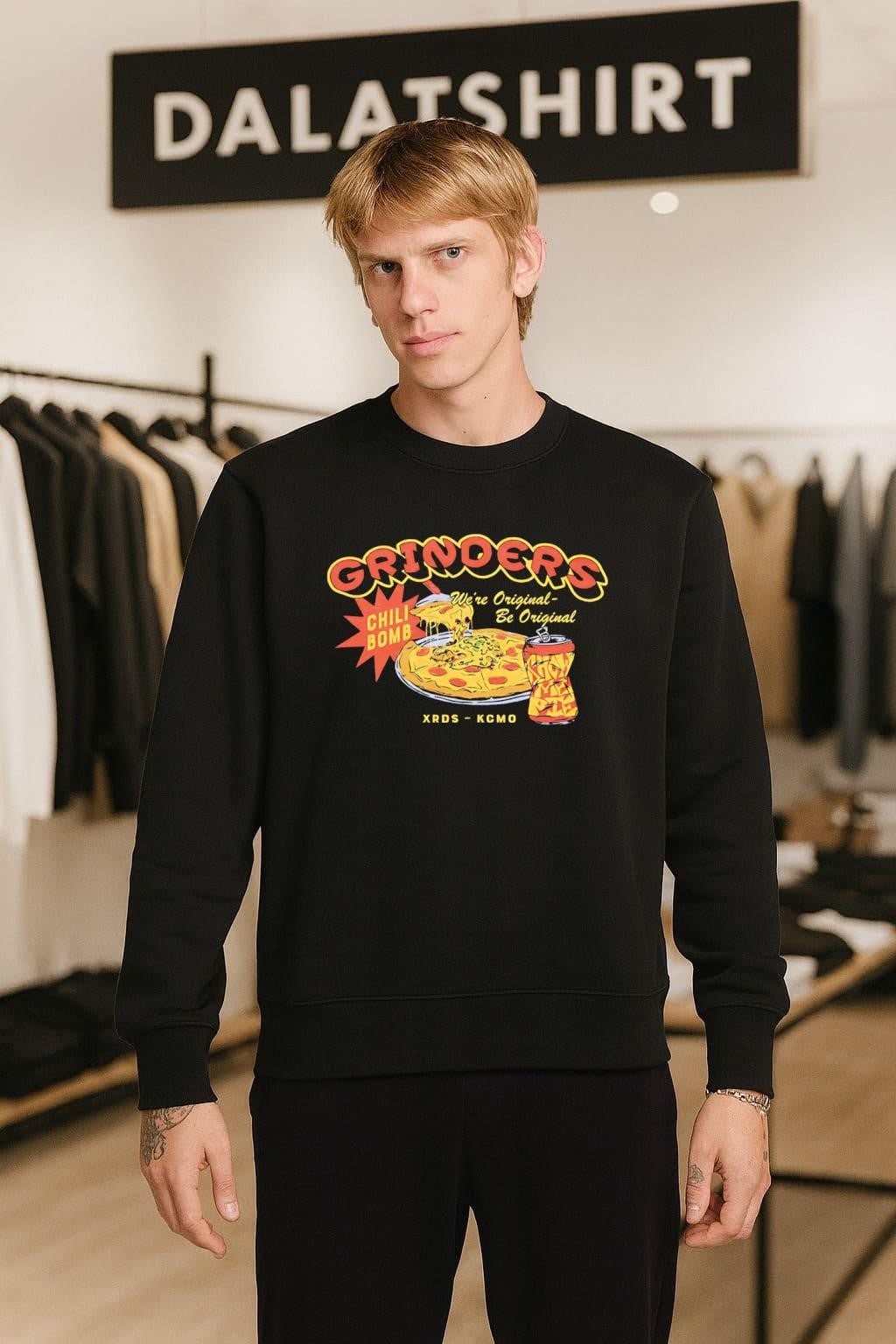 Grinders Chili Bomb We’re Original Be Original Pizza shirt