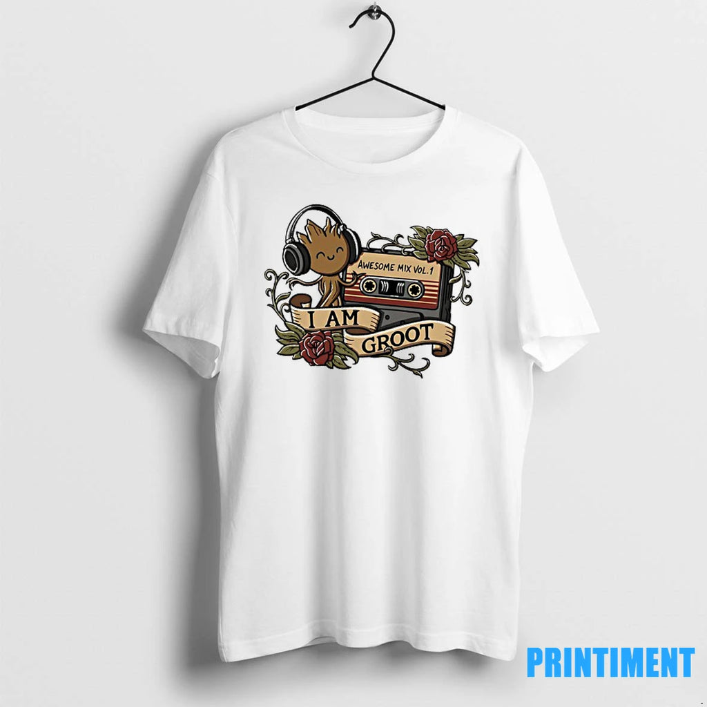Groot Awesome Mix Tape Tattoo Tshirts Sweater