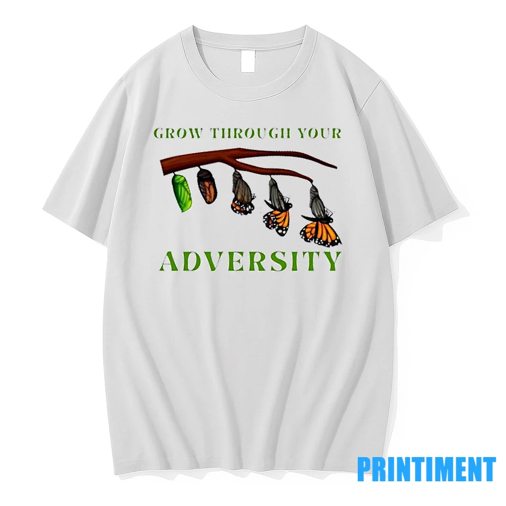 Grow Through Your Adversity Butterfly Tshirts Sweater