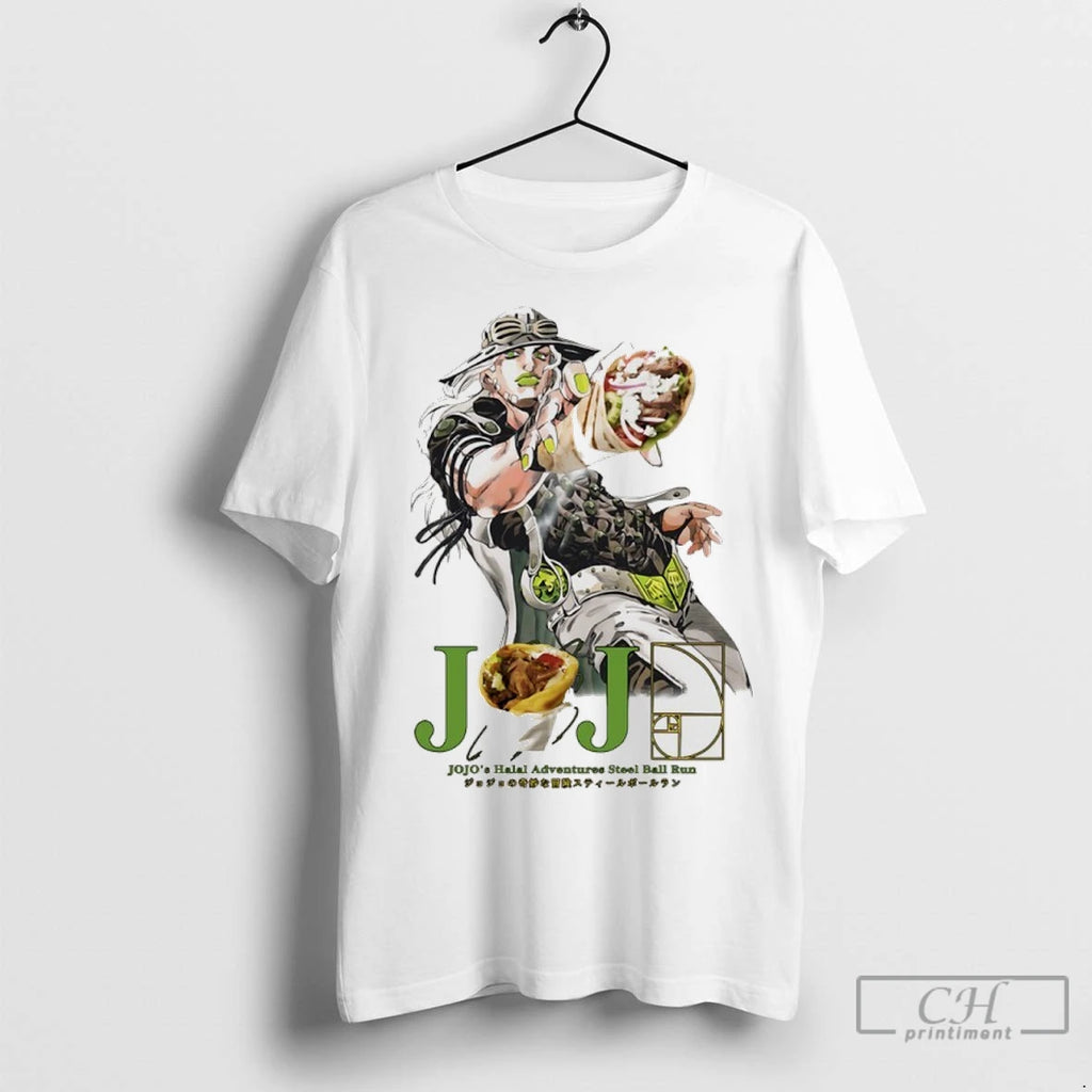 Gyro Jojos Halal Adventures Steel Ball Run Signature T Shirts
