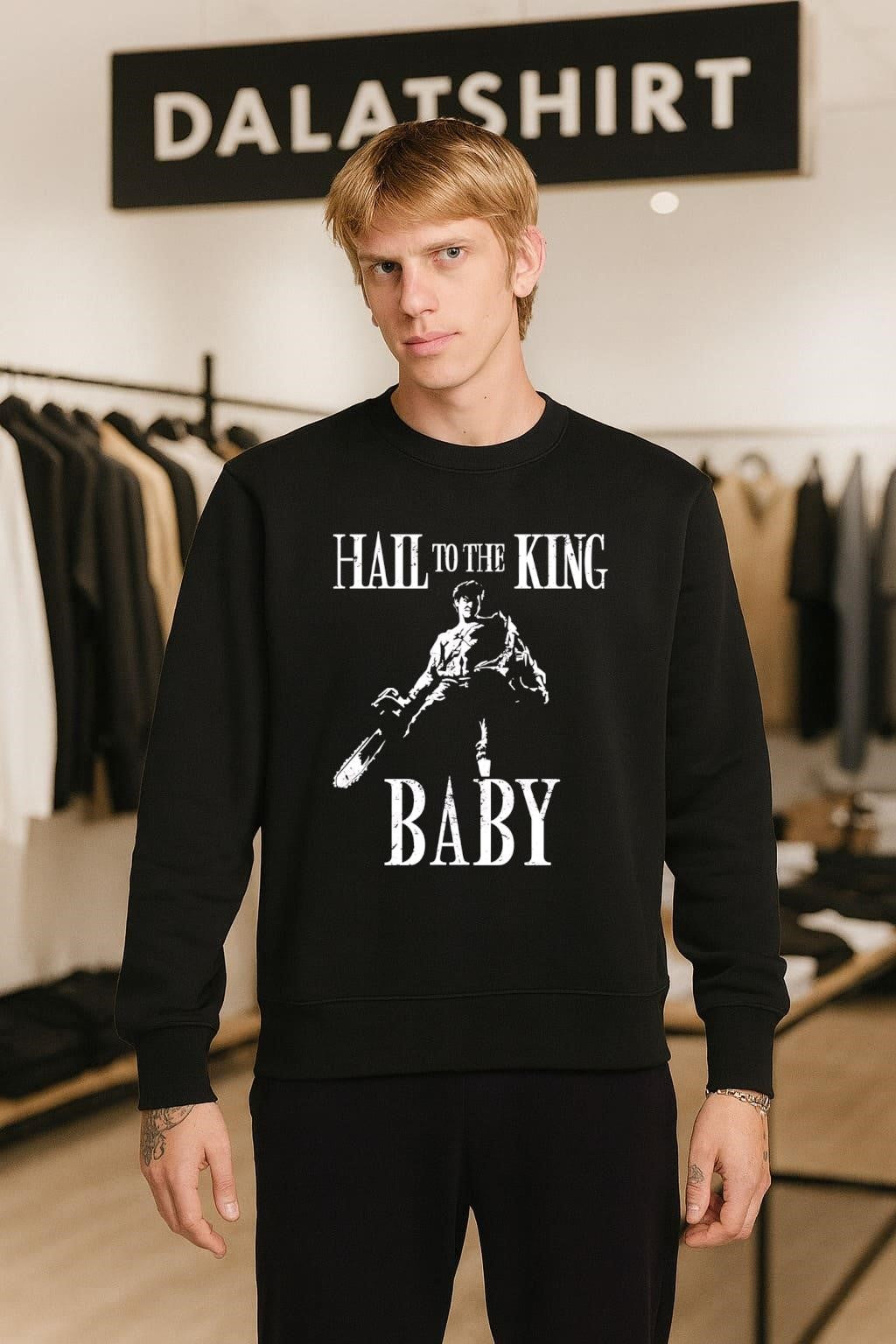 Hail To The King Baby Ash Williams Chainsaw shirt