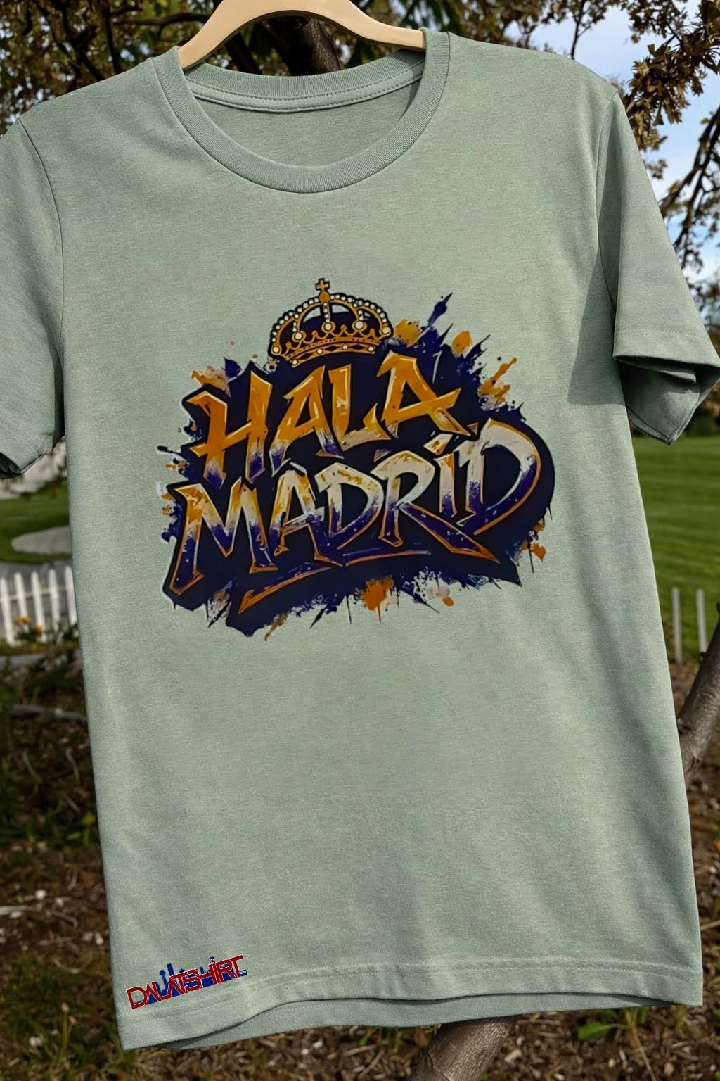 Hala Madrid Gold Crown Soccer Splash shirt