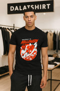 Halfway To Halloween Pumpkin Head Reaper Scythe Flowers shirt