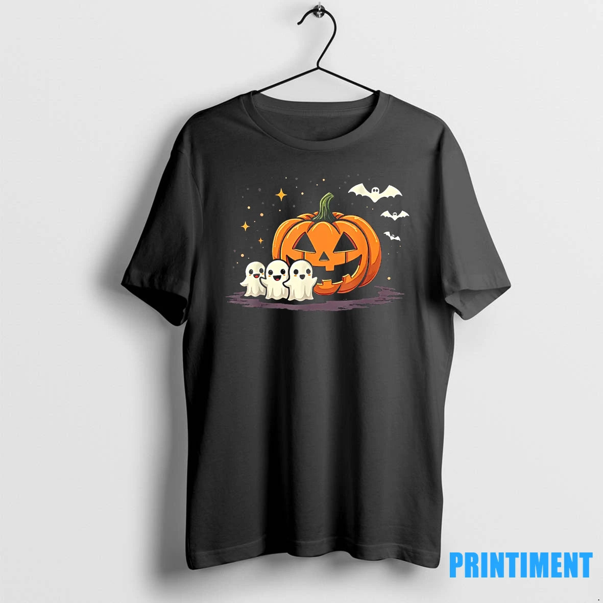 Halloween Gamer Pumpkin Eating Ghost Costume Tshirts Sweater