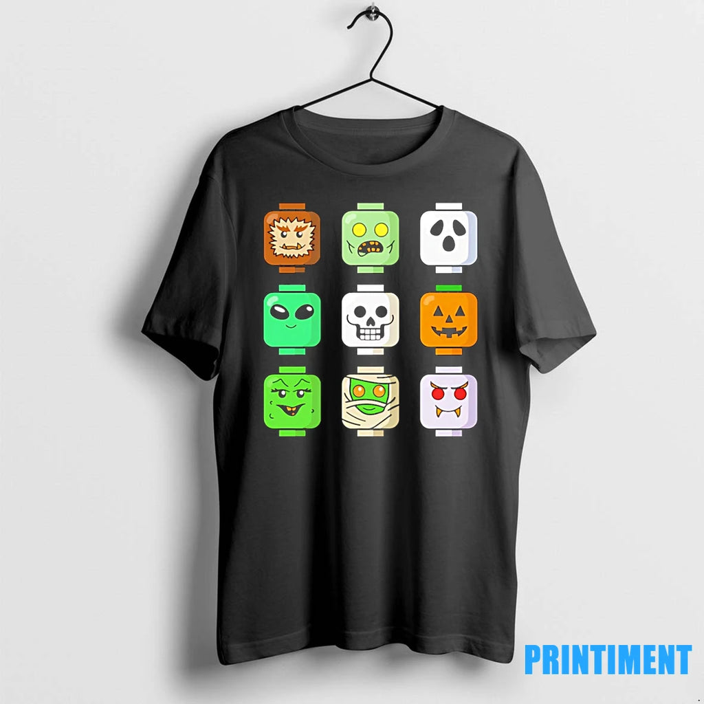 Halloween Zombie Block Heads Tshirts Sweater