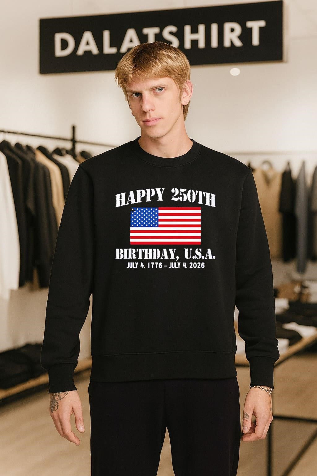 Happy 250th Birthday U.S.A. July 4 1776 July 4 2026 shirt