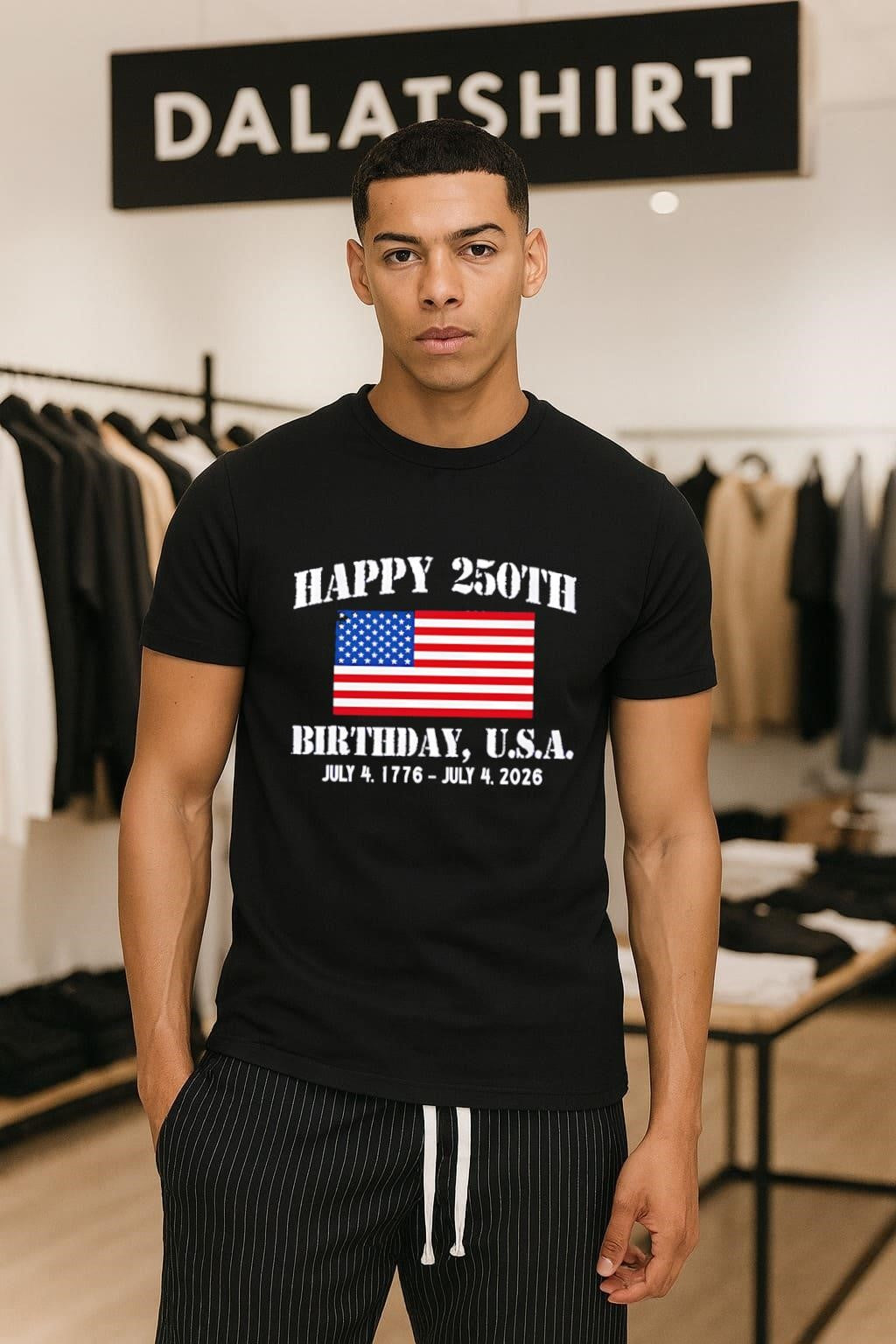 Happy 250th Birthday U.S.A. July 4 1776 July 4 2026 shirt