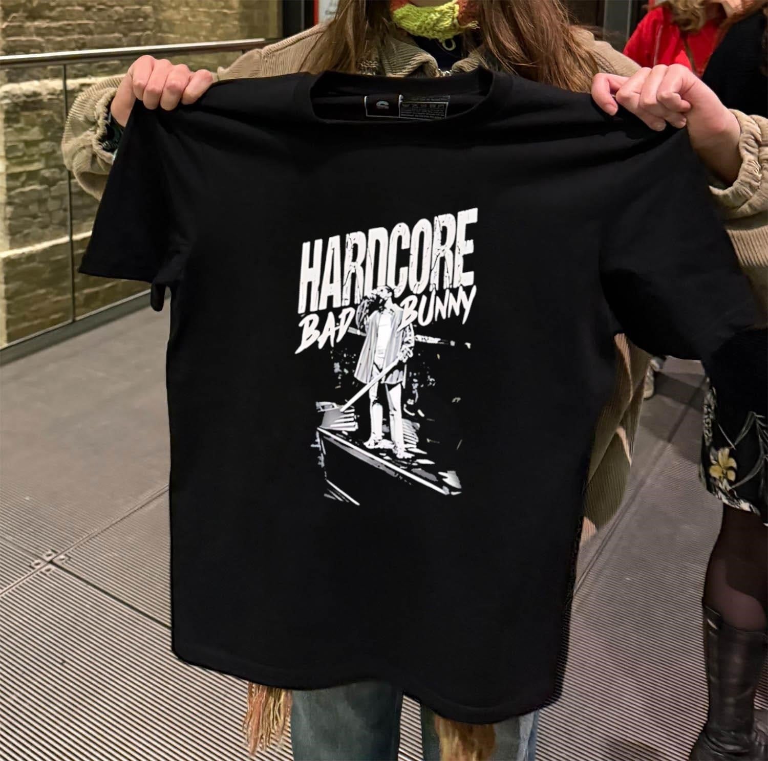 Hardcore Bad Bunny Music Artist Performance Sketch shirt