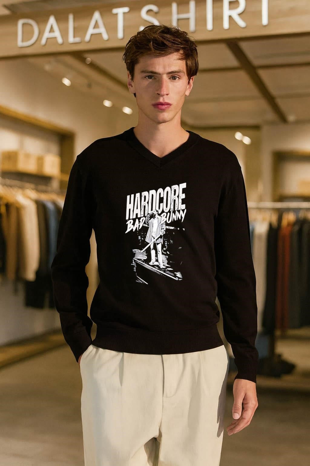 Hardcore Bad Bunny Music Artist Performance Sketch shirt