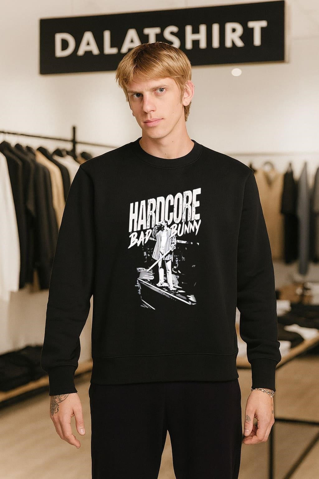 Hardcore Bad Bunny Music Artist Performance Sketch shirt