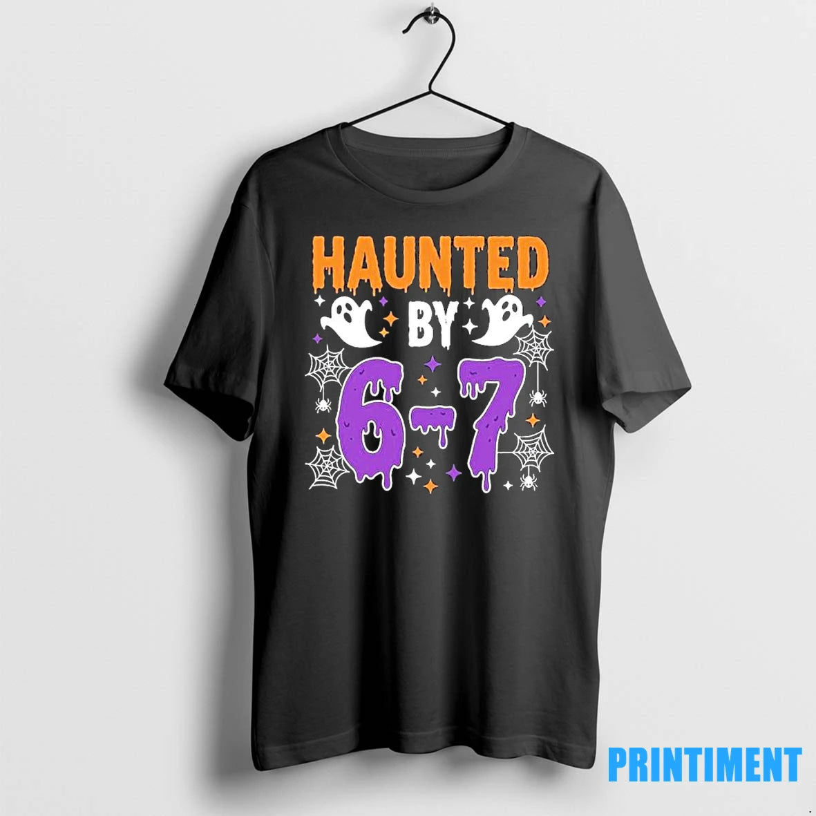 Haunted By 67 Halloween Gift Meme Tshirts Sweater