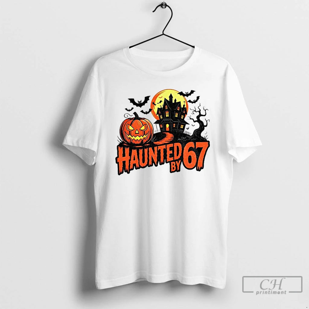 Haunted By 67 Retro Halloween Six Seven Meme T Shirts