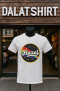 Hazel Retro Colorful Rainbow Space Stars shirt