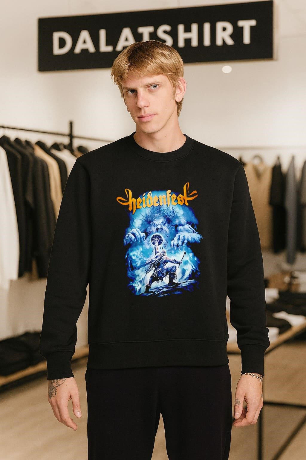 Heidenfest Pagan Winter Folk Metal Giant Troll Warrior Forest shirt