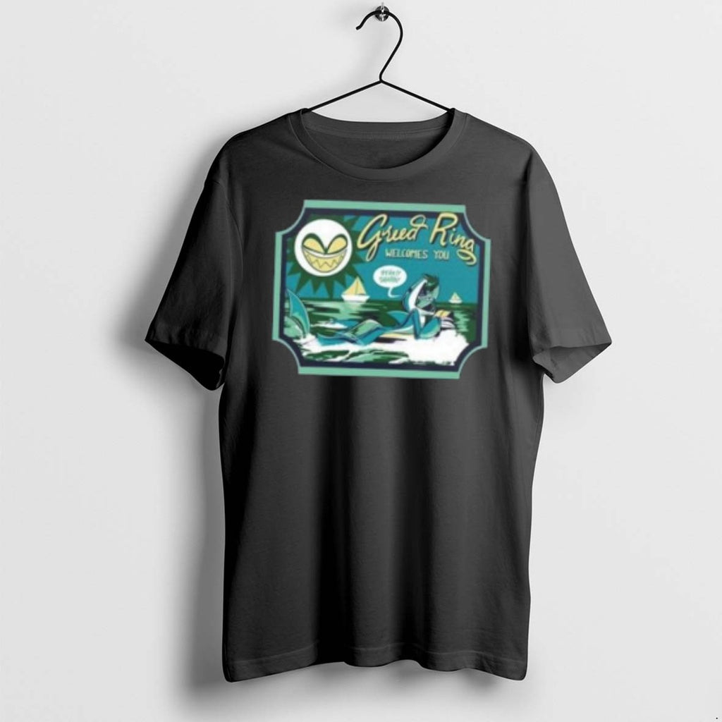 Helluva Boss Chaz Halloween Slasher Shark Robot T Shirts