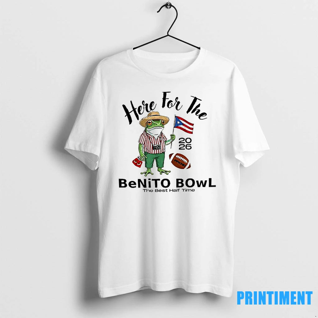 Here For The Benito Bowl 2026 Puerto Rican Football Tshirts Sweater
