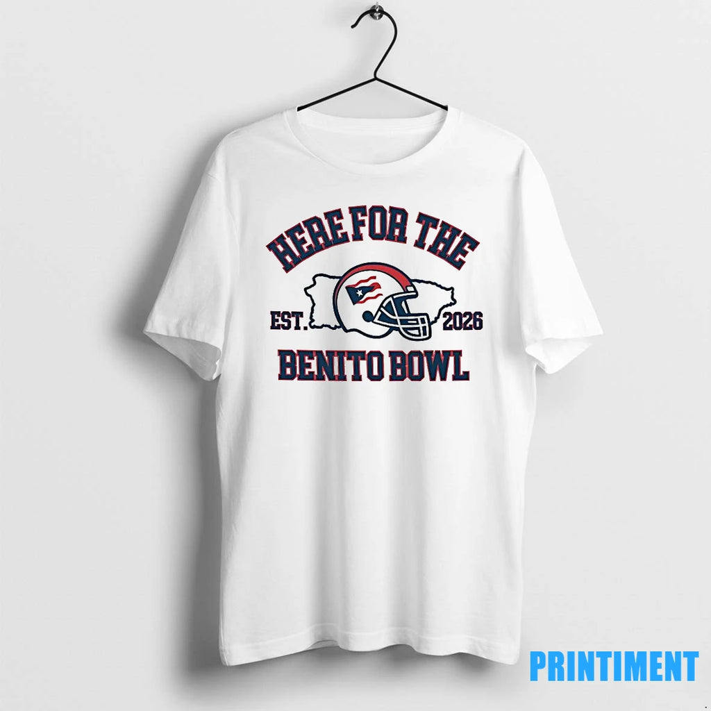 Here For The Benito Bowl Superbowl 2026 Helmet Tshirts Sweater