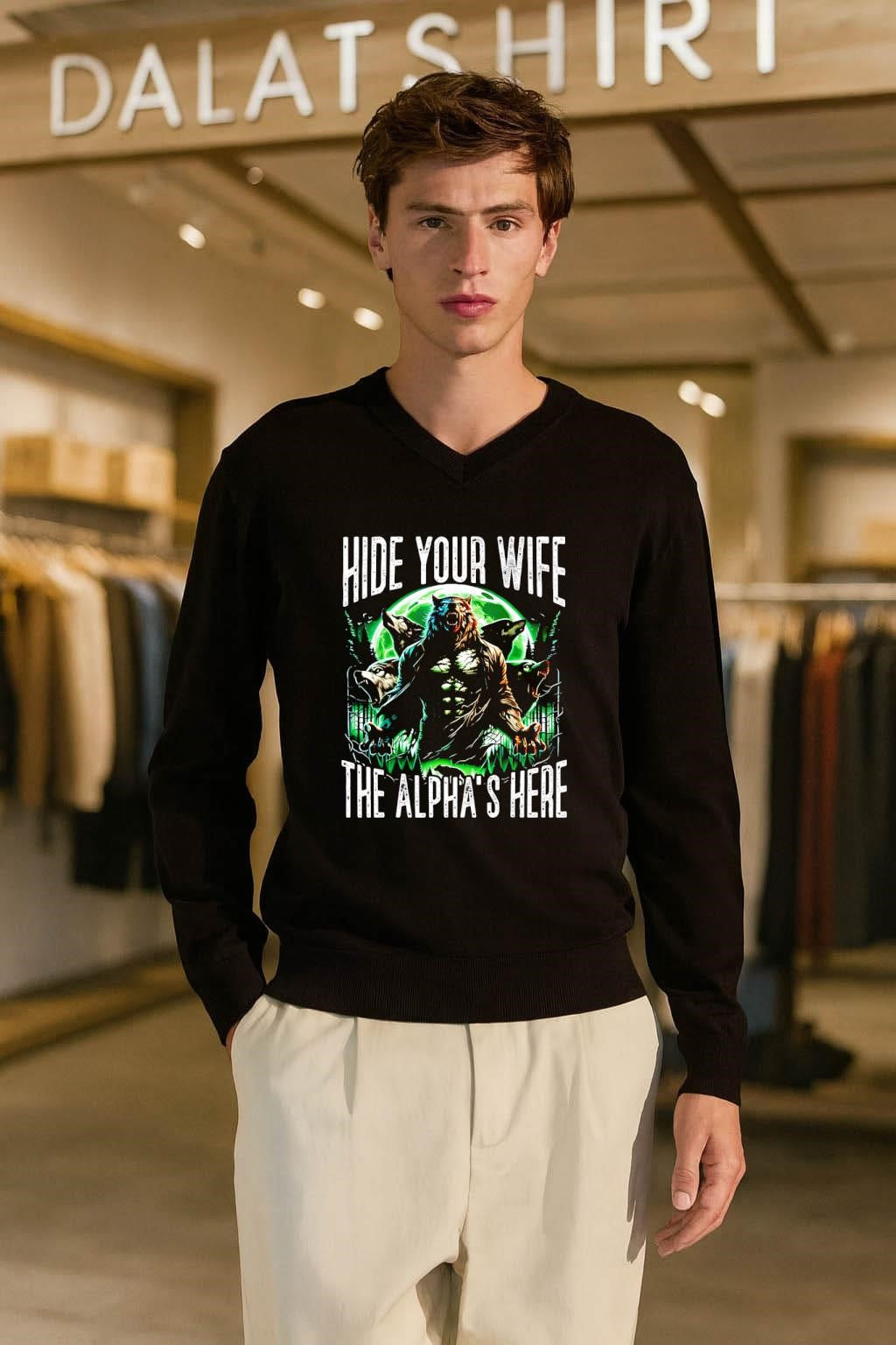 Hide Your Wife The Alpha’s Here Werewolf Pack shirt