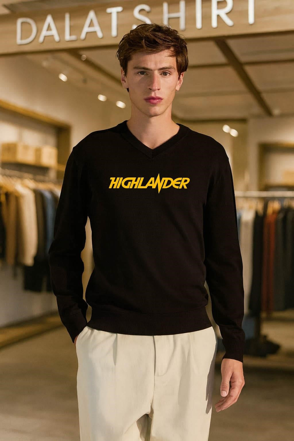Highlander movies logo shirt