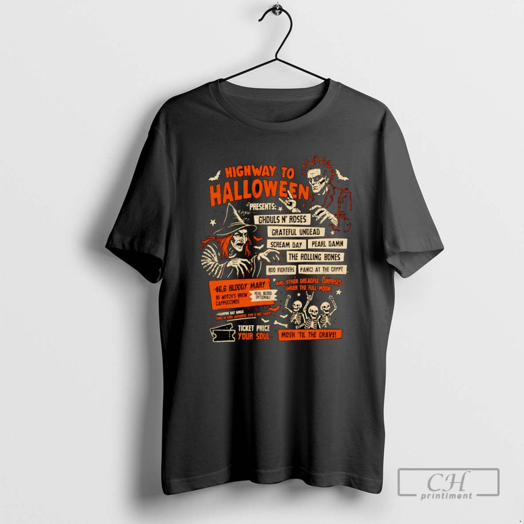 Highway To Halloween T Shirts