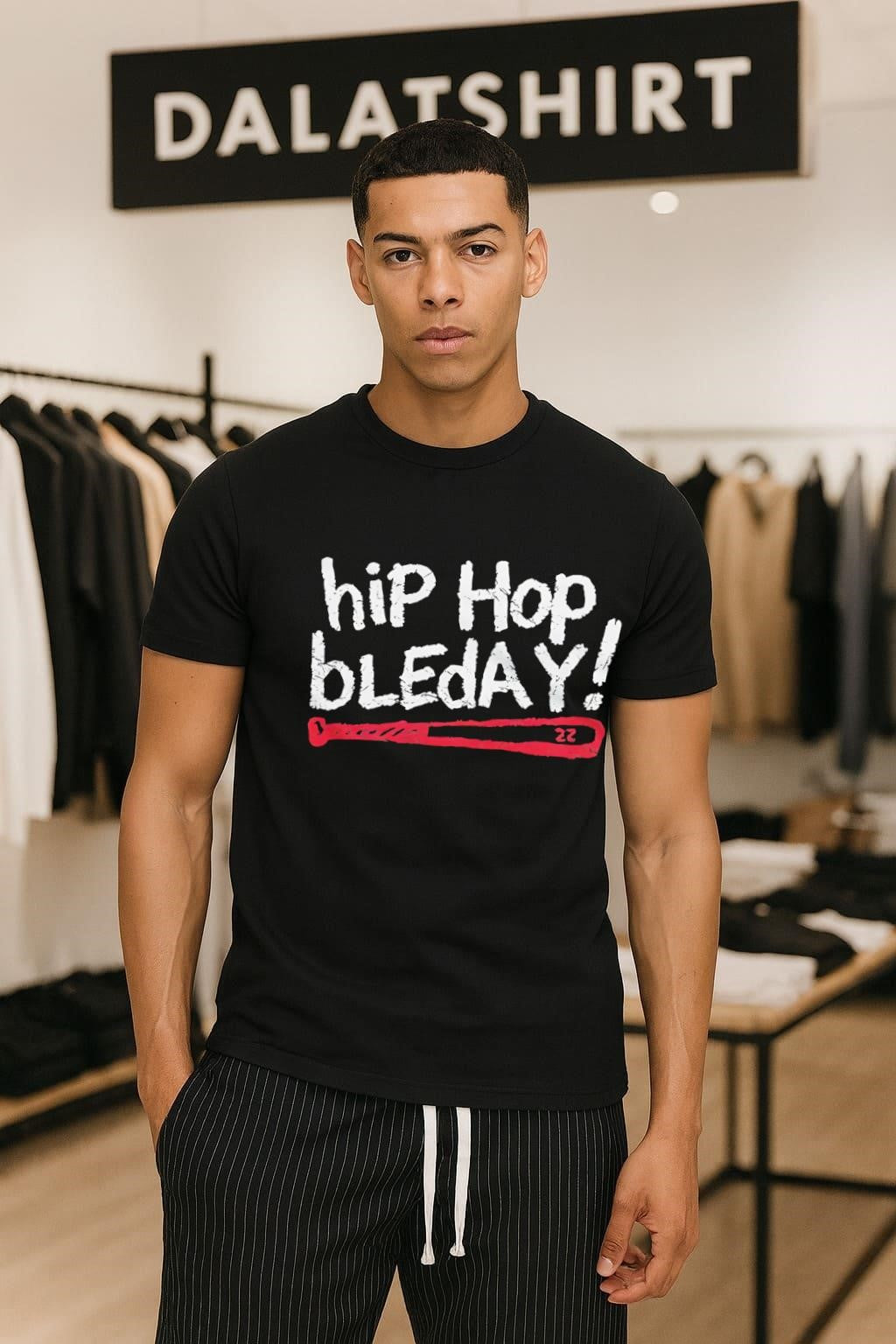 Hip Hop Bleday Baseball Bat shirt