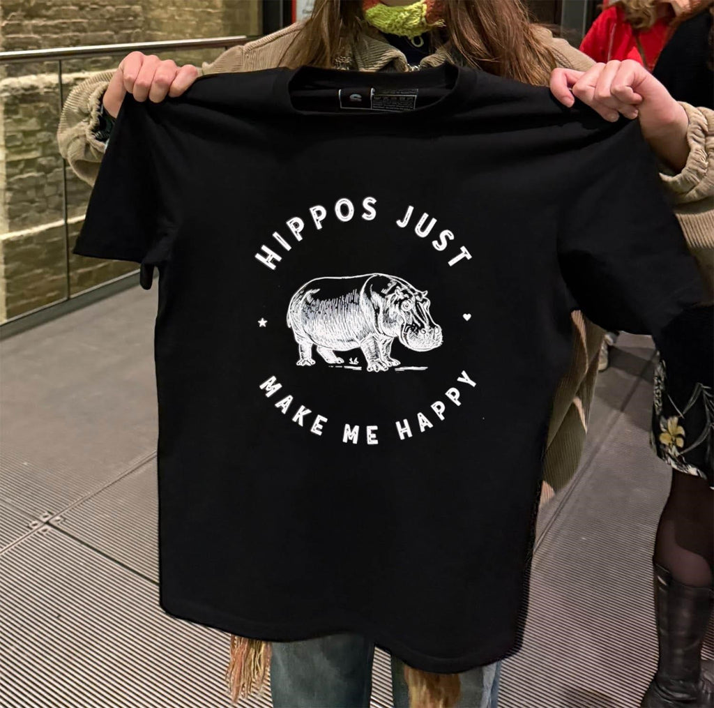 Hippos Just Make Me Happy shirt