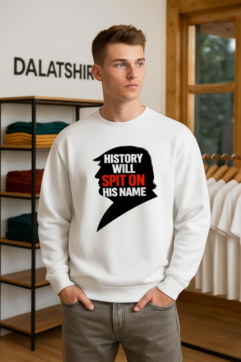 History Will Spit On His Name profile silhouette shirt