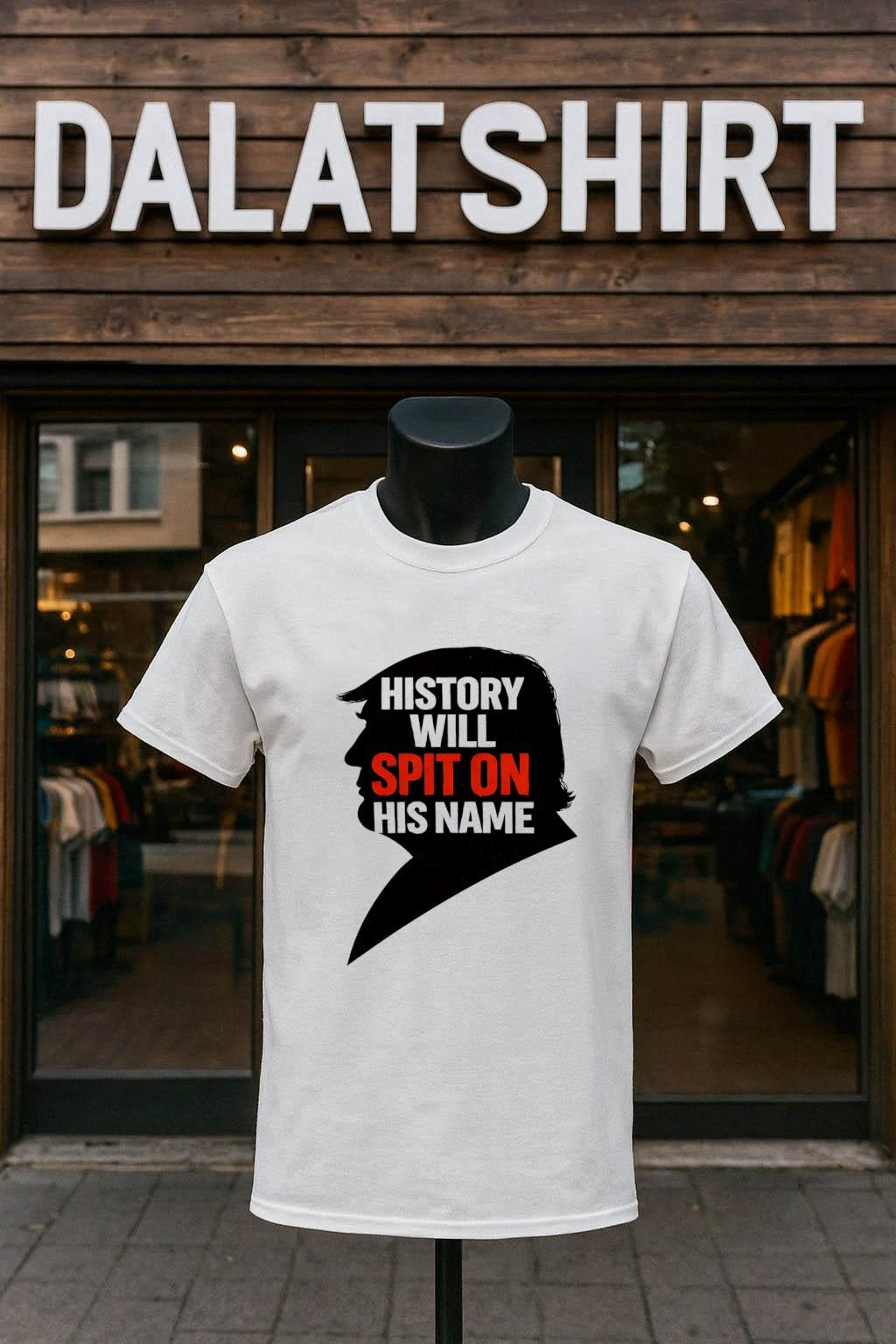 History Will Spit On His Name profile silhouette shirt