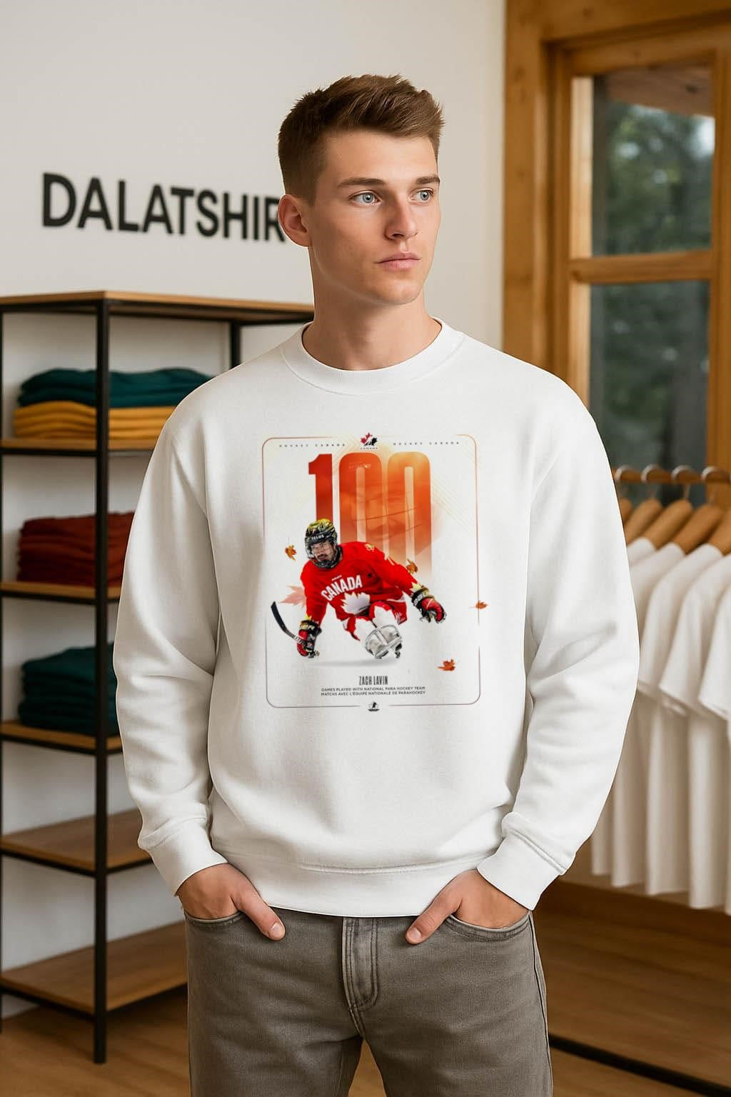 Hockey Canada Zach Lavin 100 Games Para Hockey shirt