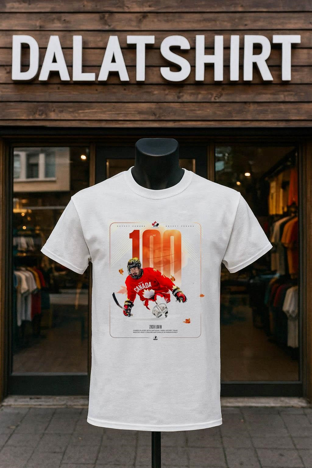 Hockey Canada Zach Lavin 100 Games Para Hockey shirt