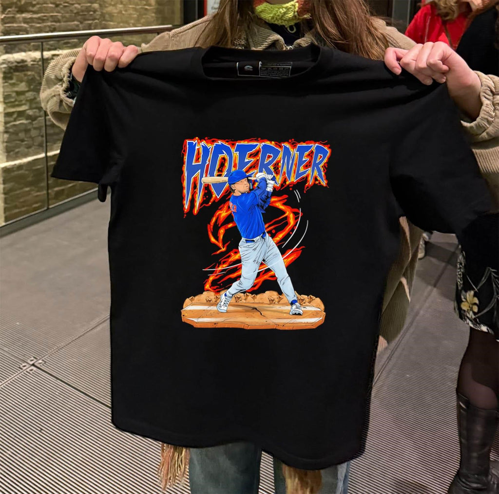 Hoerner 2 Nico Baseball Fire Action Graphic Sports shirt