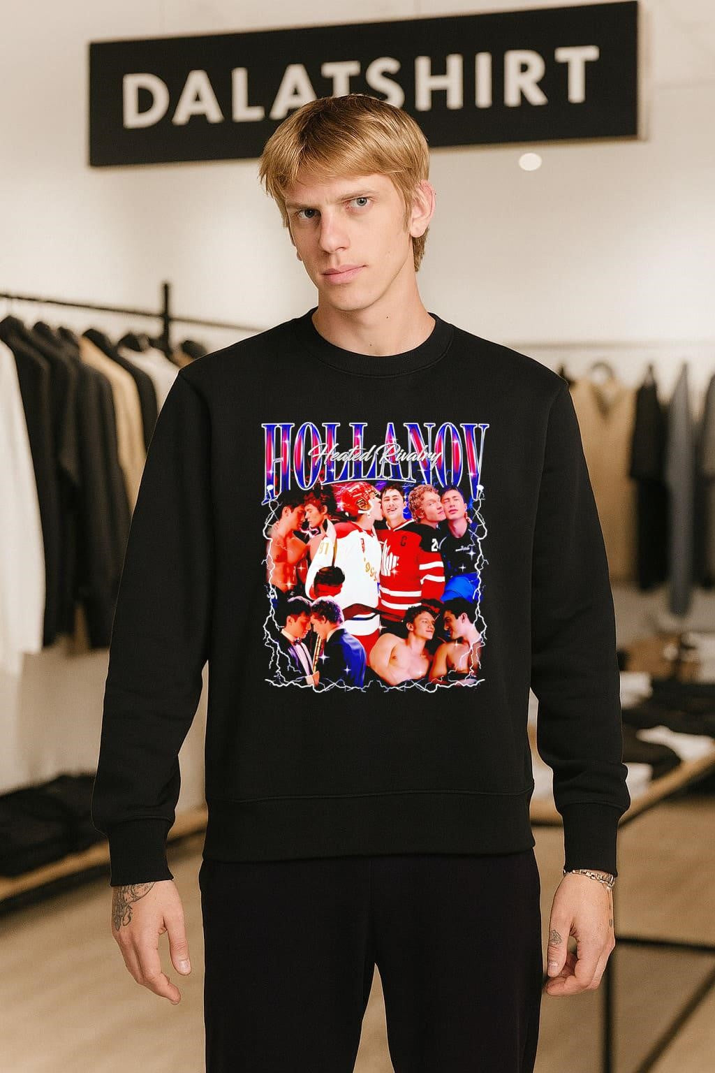 Hollanov Heated Rivalry hockey player lightning shirt