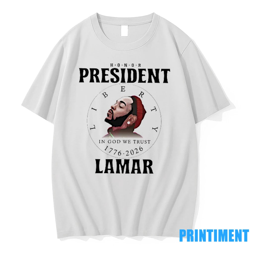 Honor President Kendrick Lamar Liberty In God We Trust 1776 2026 Tshirts Sweater