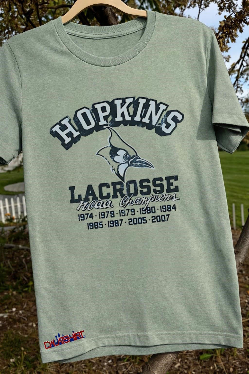 Hopkins Lacrosse NCAA Champions Blue Jays Bird Logo shirt