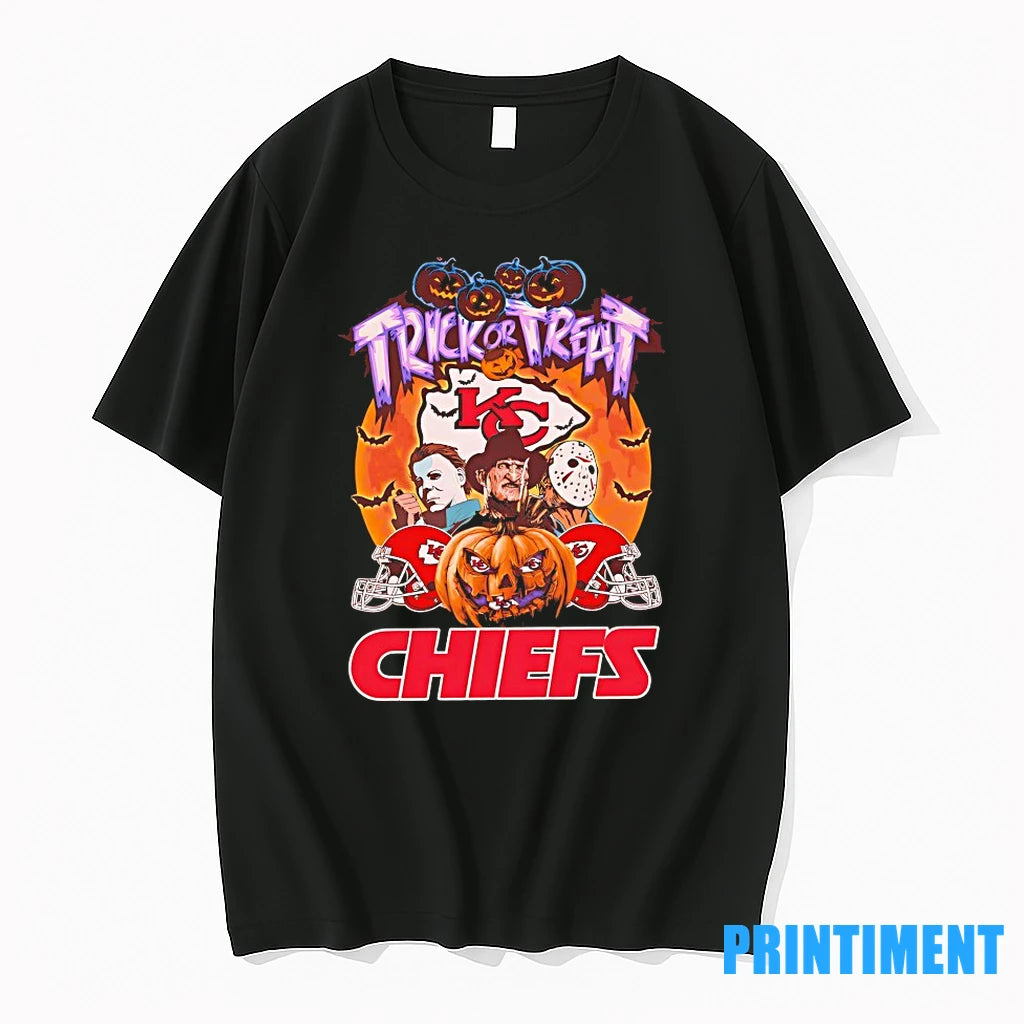 Horror Characters Kansas City Chiefs Trick Or Treat Halloween Tshirts Sweater