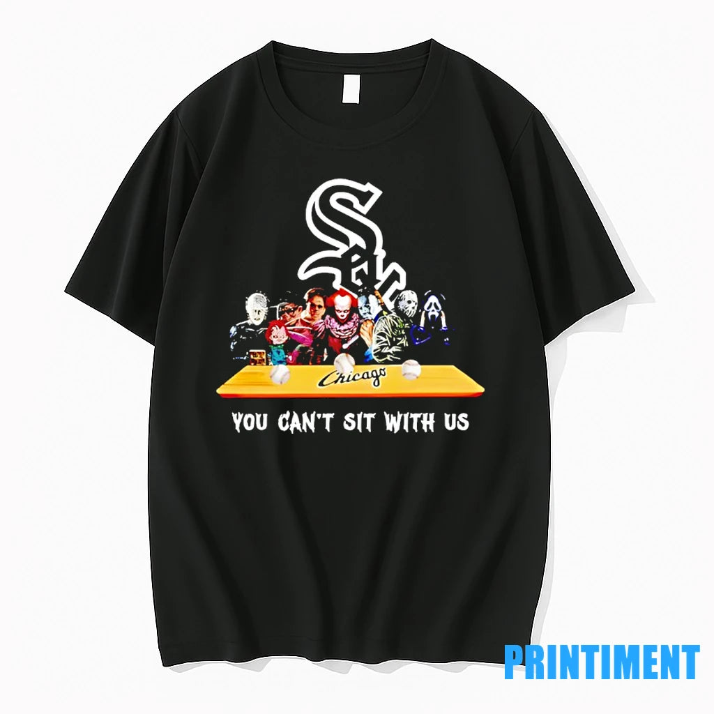 Horror Movie Characters You Cant Sit With Us Chicago White Sox Halloween Tshirts Sweater