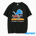 Horror Movie Characters You Cant Sit With Us Detroit Lions Halloween Tshirts Sweater