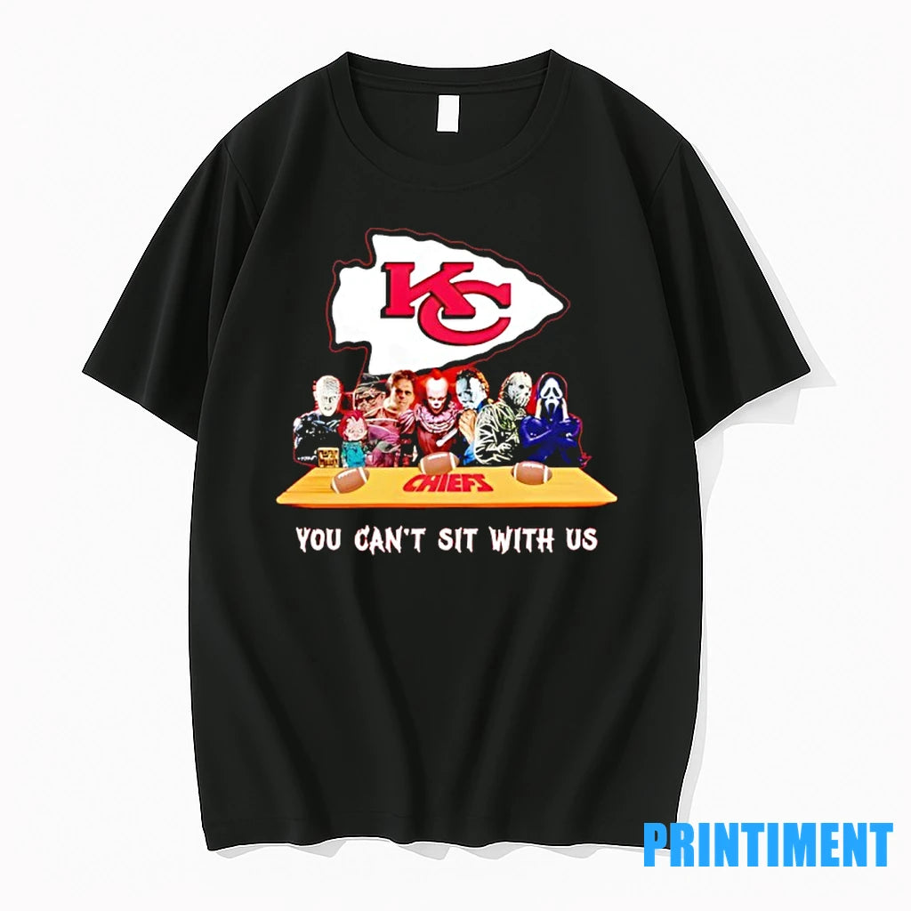 Horror Movie Characters You Cant Sit With Us Kansas City Chiefs Halloween Tshirts Sweater