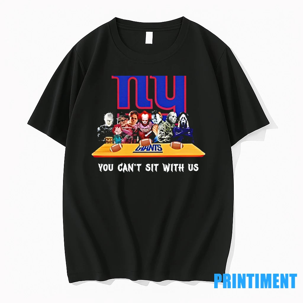 Horror Movie Characters You Cant Sit With Us New York Giants Halloween Tshirts Sweater