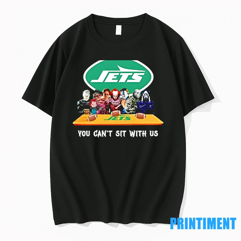 Horror Movie Characters You Cant Sit With Us New York Jets Halloween Tshirts Sweater