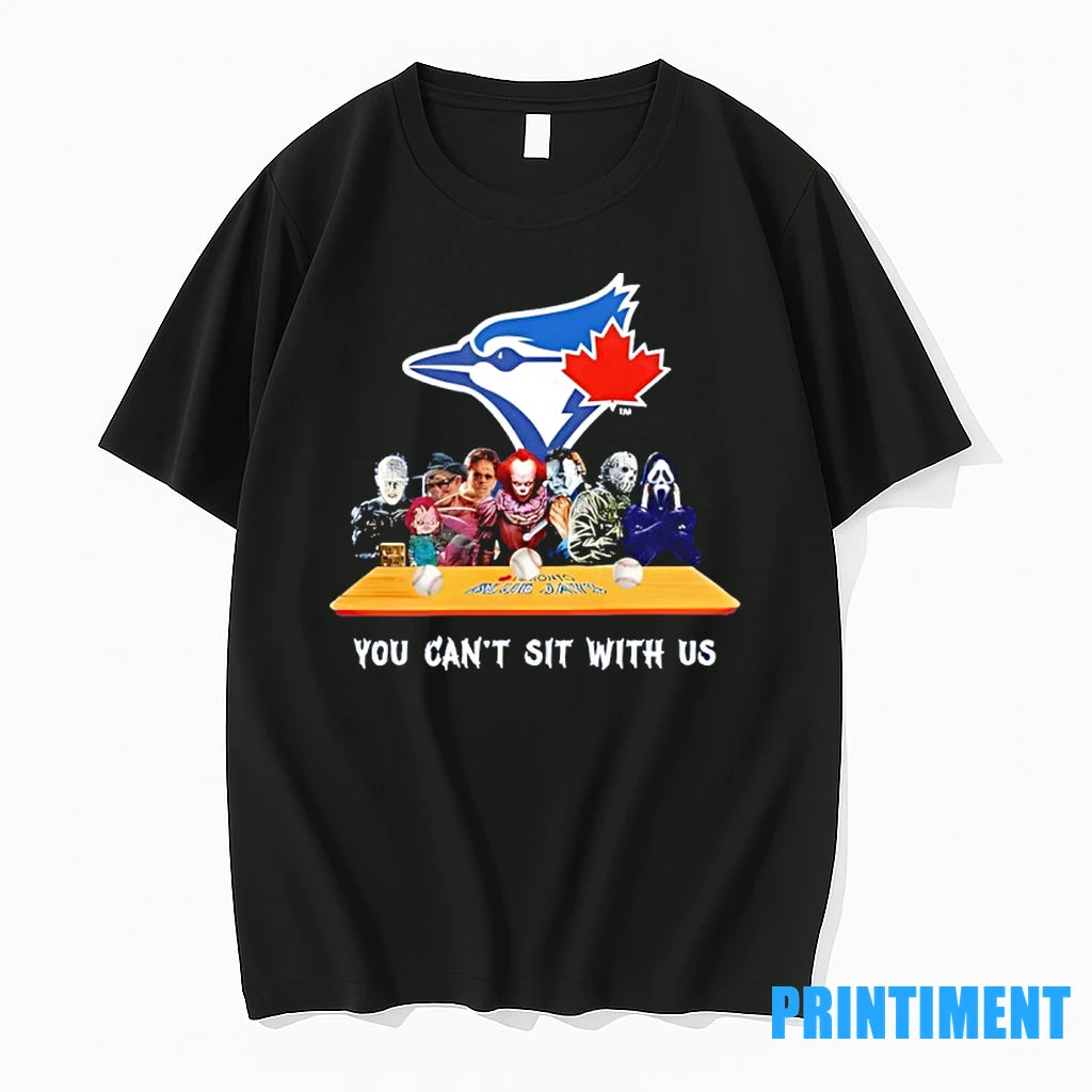 Horror Movie Characters You Cant Sit With Us Toronto Blue Jays Halloween Tshirts Sweater