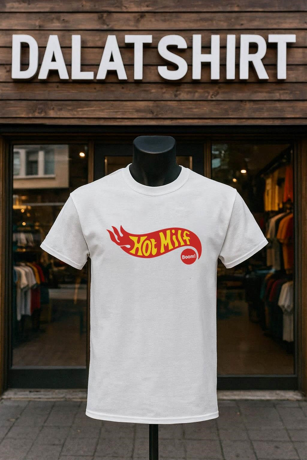 Milf Boom Racing Flame Logo shirt
