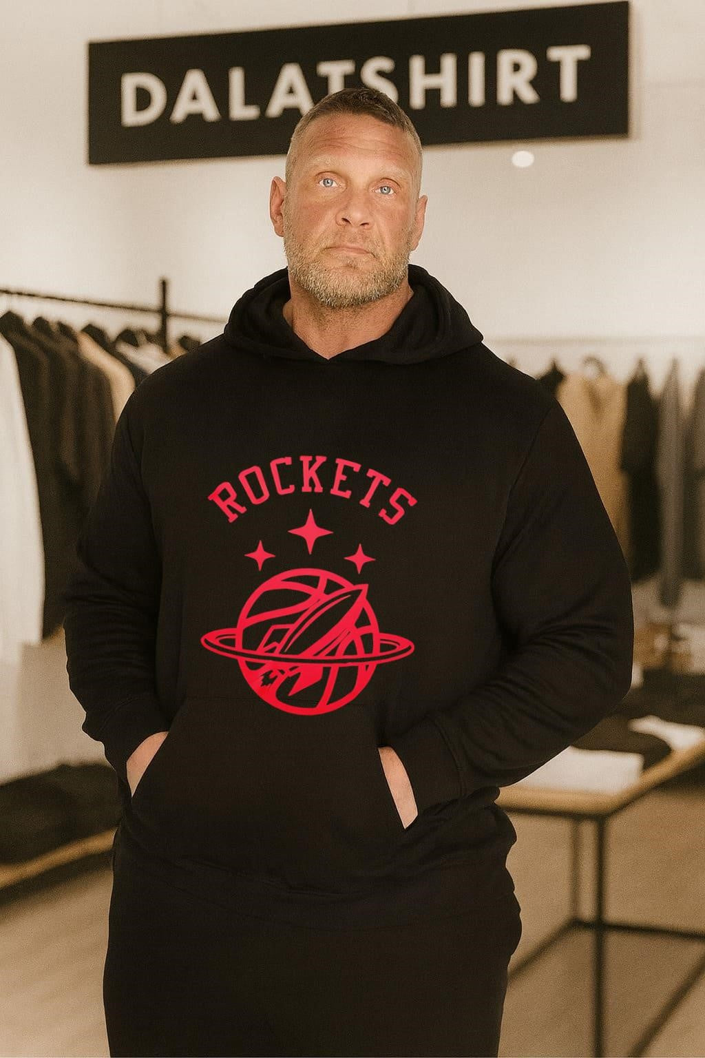 Houston Rockets Basketball Team Space Rocket Ship Ball shirt