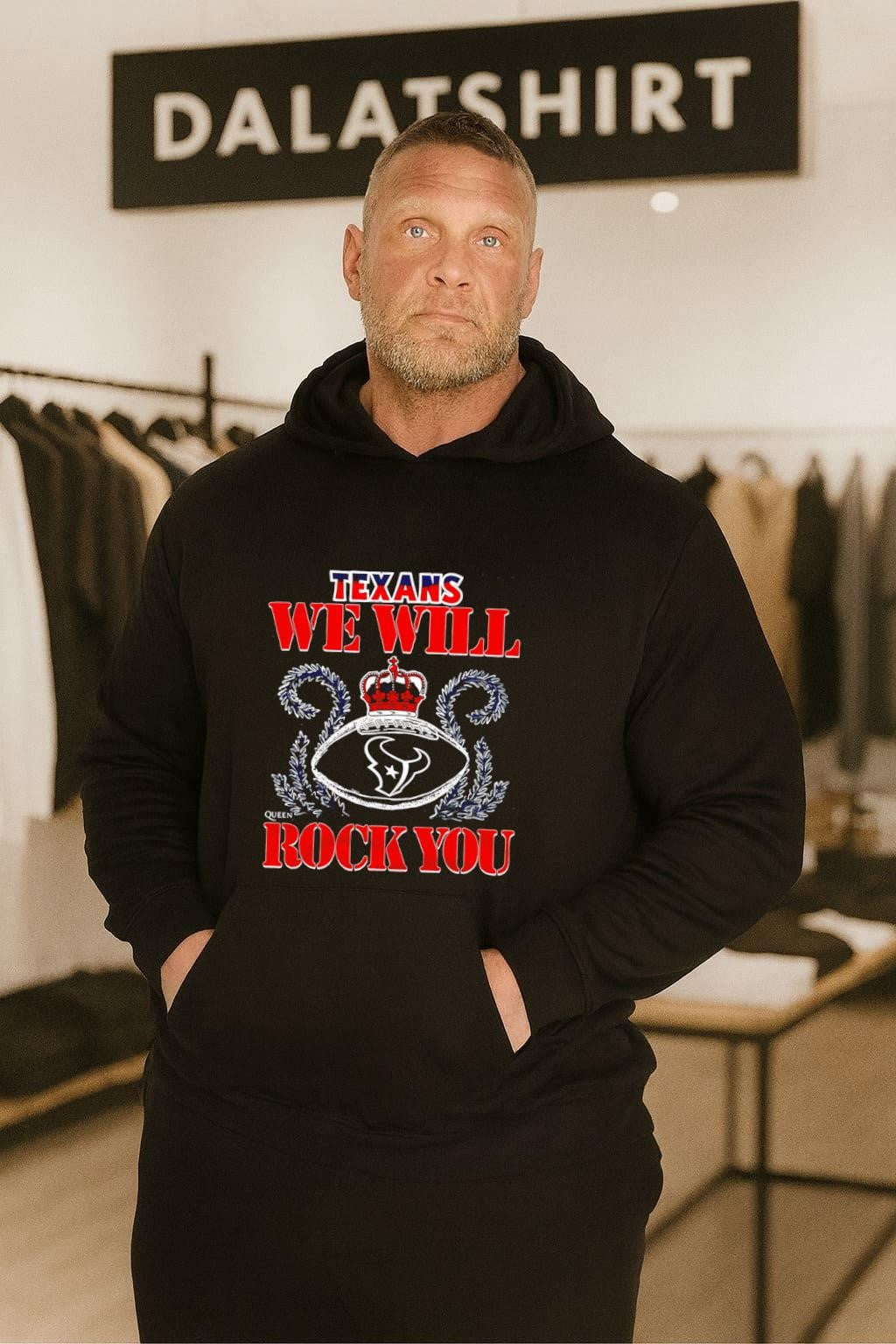 Houston Texans We Will Rock You Football Crown shirt