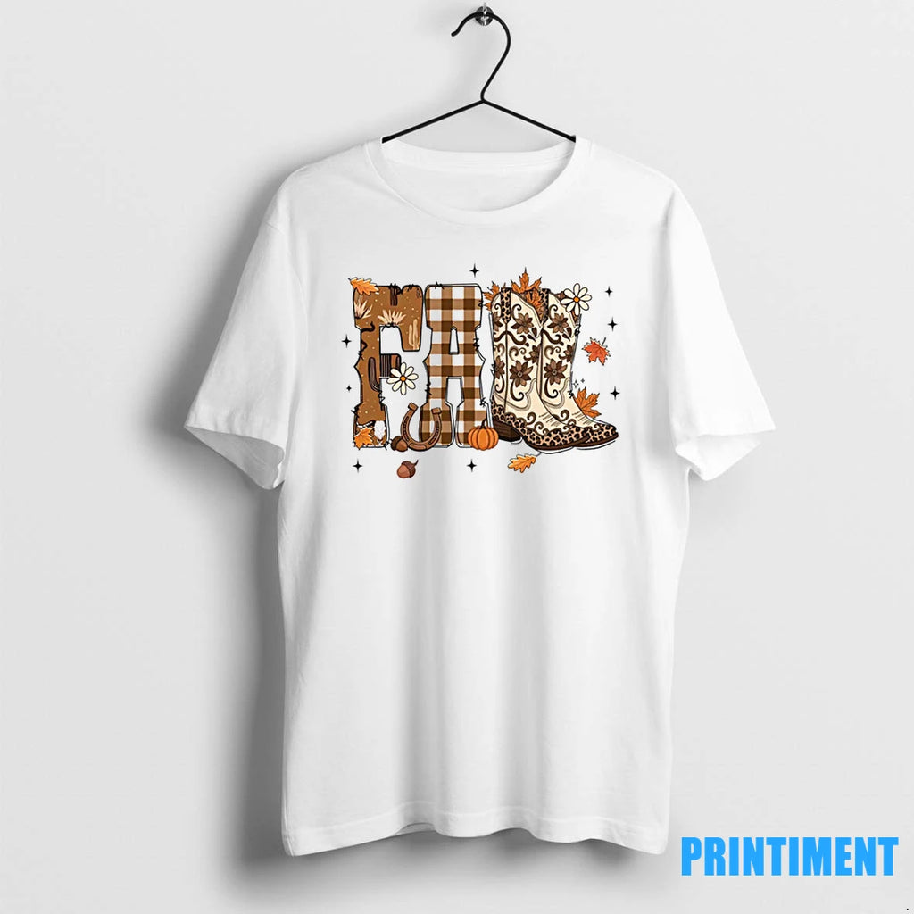 Howdy Fall Country Western Cowboy Boots Thanksgiving Autumn Tshirts Sweater