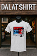 I Am Not A Threat Boy Painting American Flag Graffiti shirt