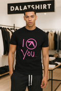 I Aphex Twin Logo You Pink Hand Written Graphic shirt