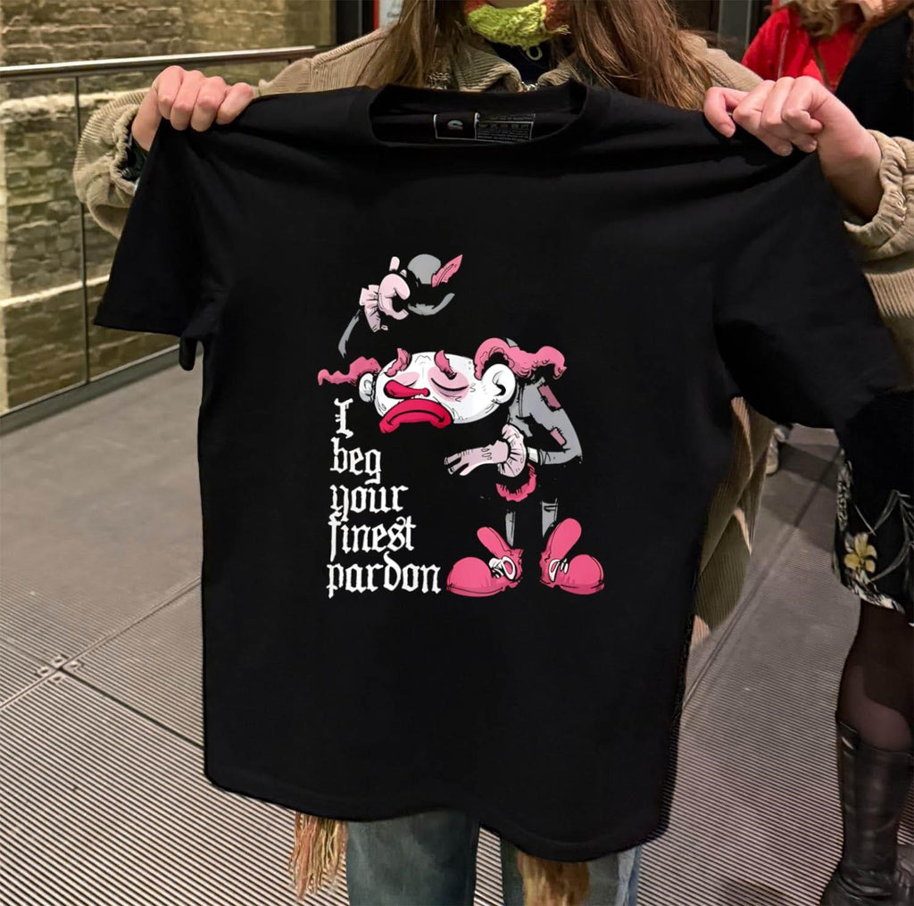 I Beg Your Finest Pardon Sad Clown Bowing shirt