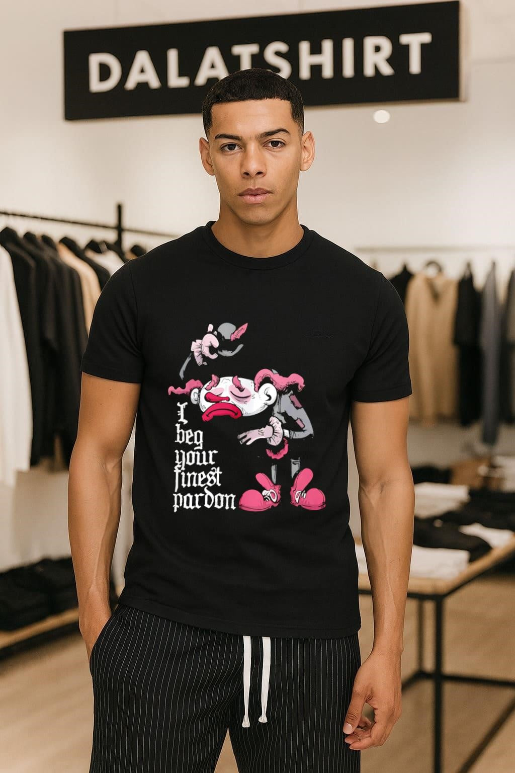 I Beg Your Finest Pardon Sad Clown Bowing shirt